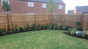 New flower beds and planting in Hook Norton