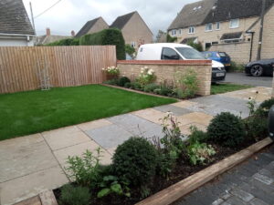 New Lawn And Borders Planted Out In Bladen